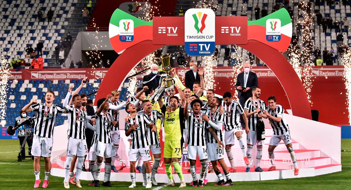 Juventus se alzó con la Coppa Italia 2021. Foto: EFE