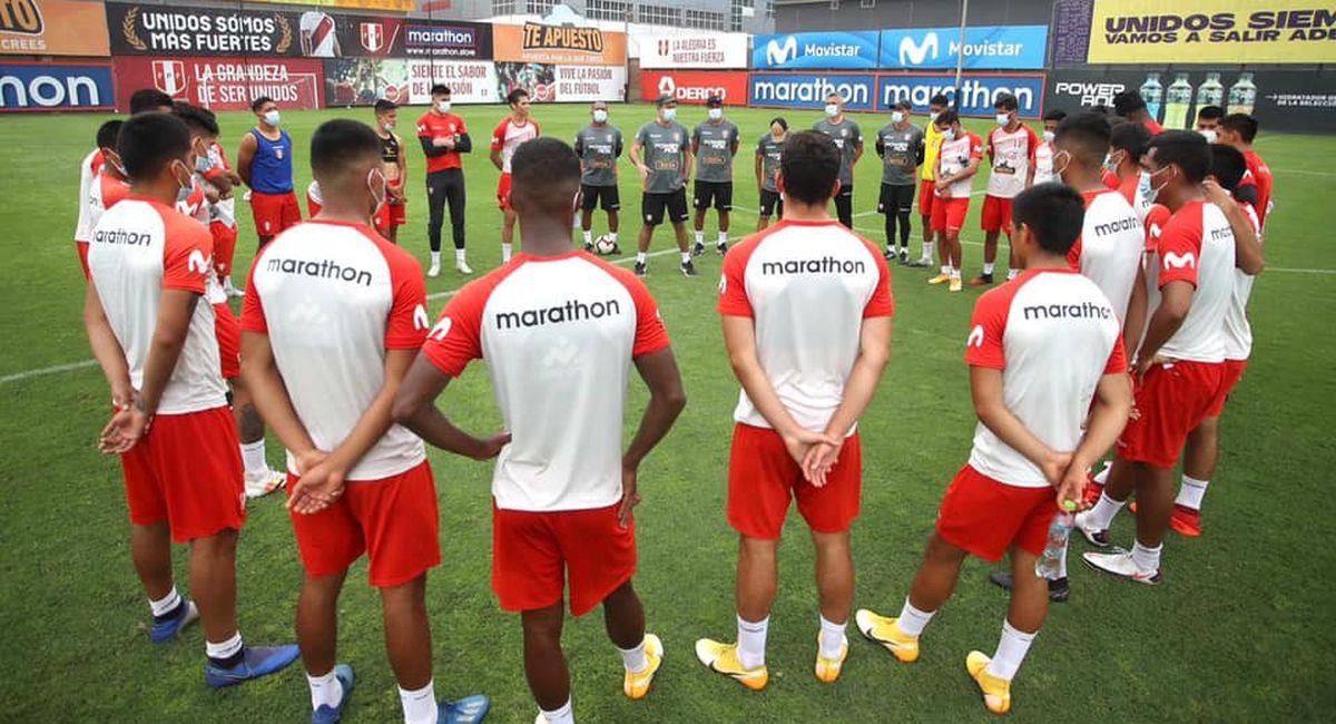 La Selección Peruana Sub 20 en la Videna. Foto: EFE