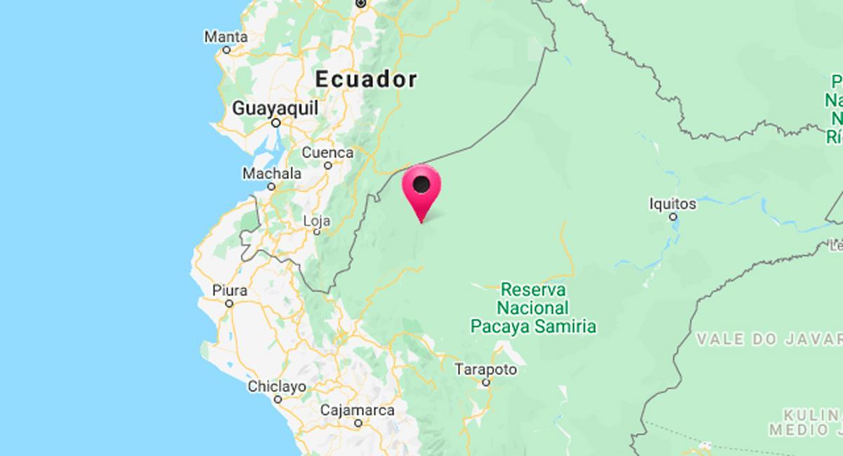 Amazonas sue sorprendido por un temblor este sábado. Foto: Google Maps