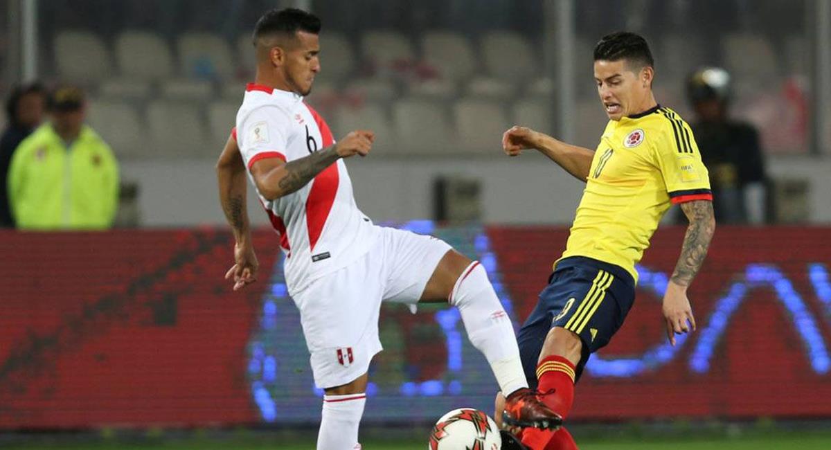 James Rodríguez no estará ante la Selección Peruana. Foto: EFE