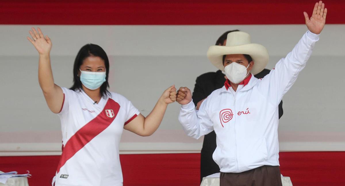 Keiko Fujimori y Pedro Castillo listos para el debate. Foto: Andina