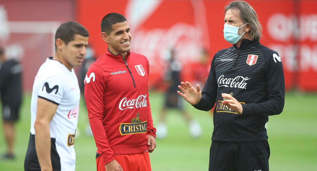 Perú vs. Colombia: Jugadores de la Bicolor en capilla. Foto: Twitter @SeleccionPeru