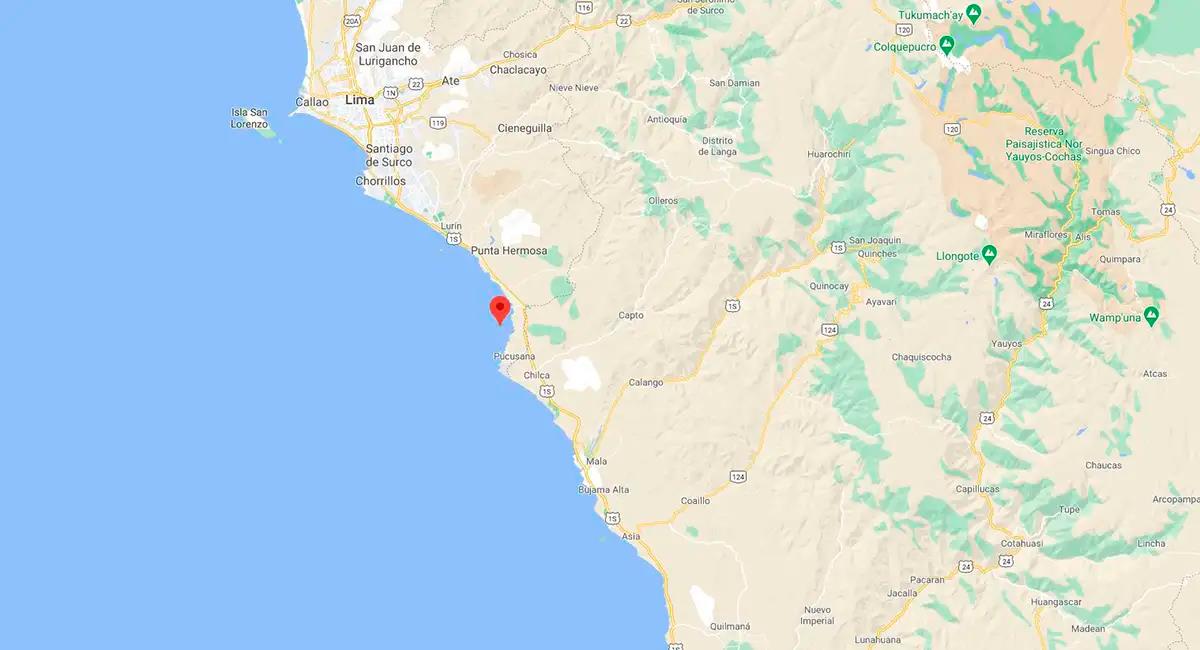 Sismo de magnitud 3.4 sacudió la región de Lima. Foto: Google Maps