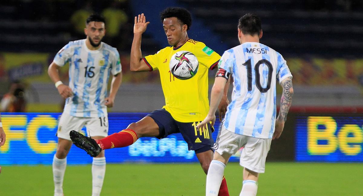 Colombia rescató empate en casa ante Argentina. Foto: EFE
