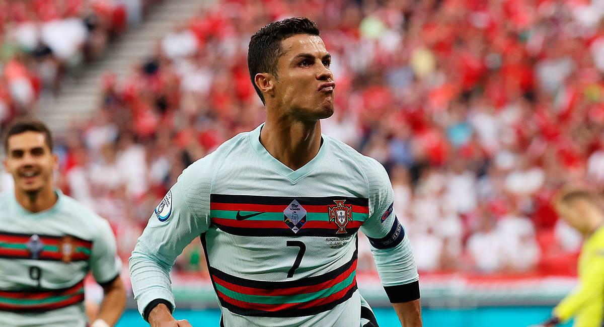 Cristiano Ronaldo celebra uno de sus tantos ante Hungría. Foto: EFE