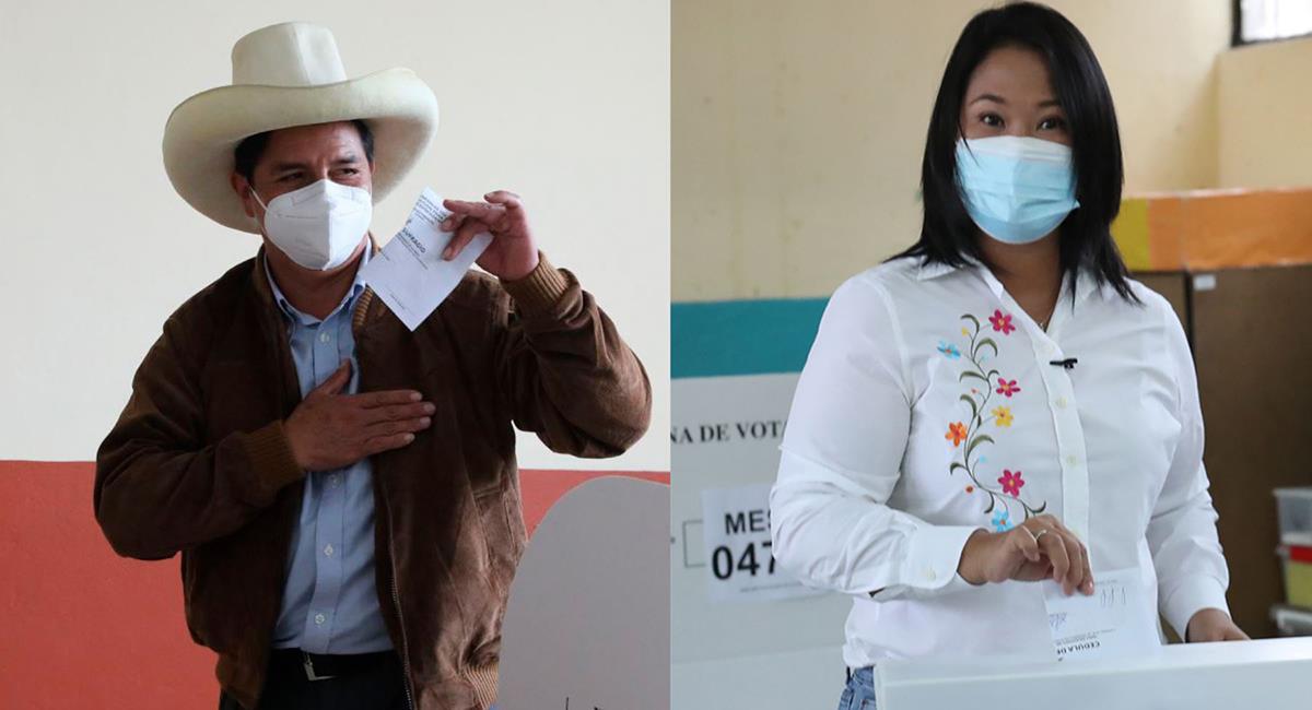Pedro Castillo superó por más de 40 mil votos a Keiko Fujimori. Foto: Andina