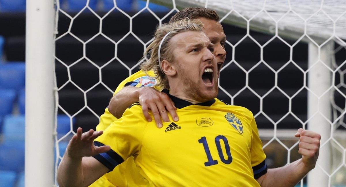Suecia logró milagroso triunfo ante Eslovaquia. Foto: EFE