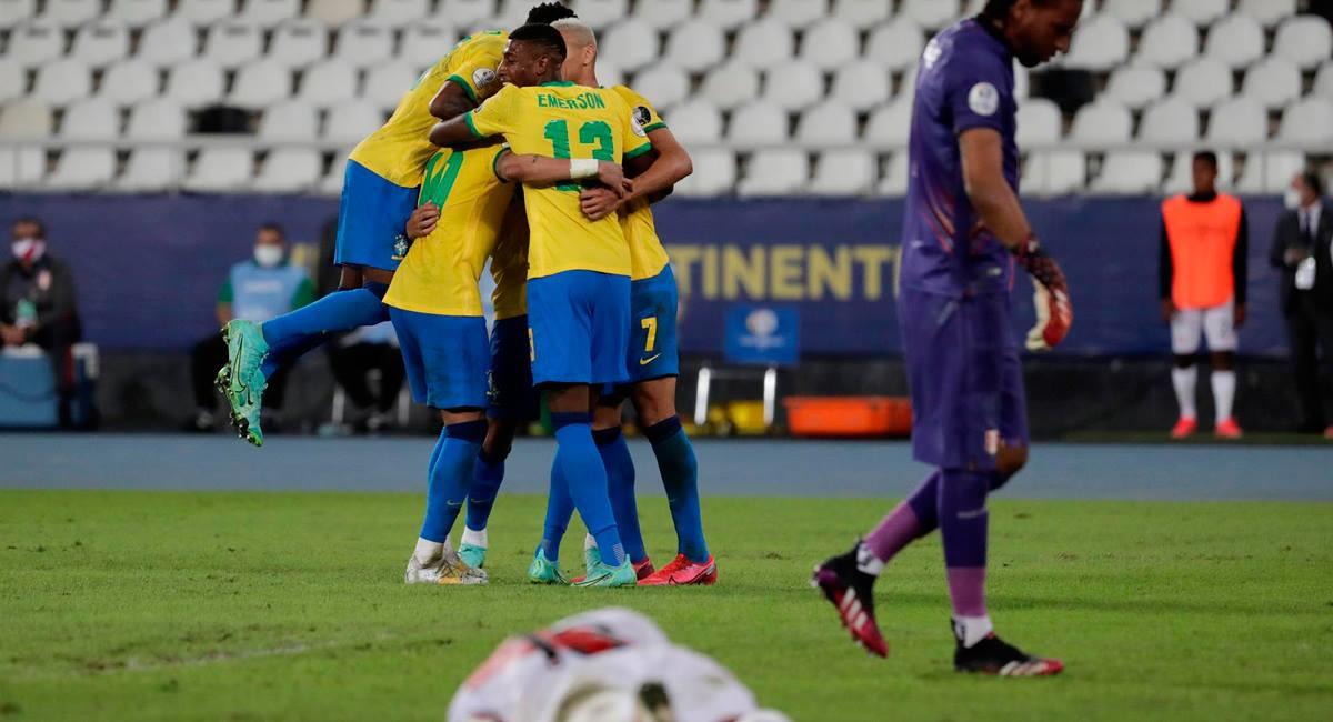 Brasil goleó a Perú en Río de Janeiro. Foto: EFE
