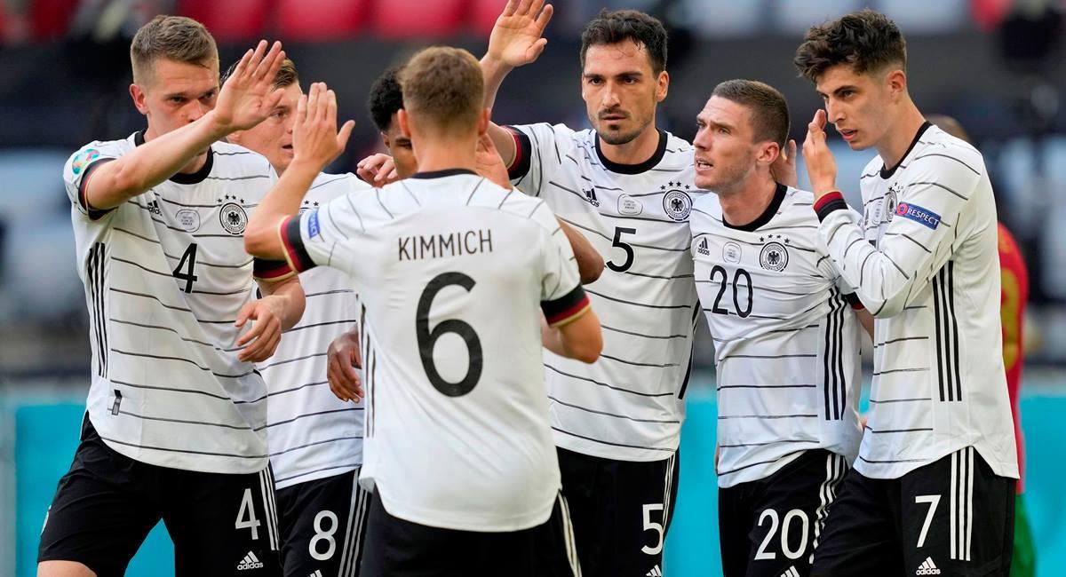 Alemania consiguió su primer éxito en la Eurocopa 2021. Foto: EFE