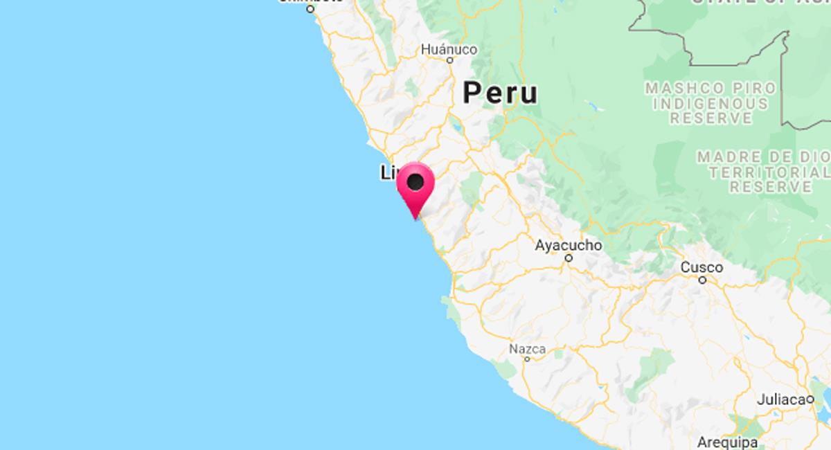 Sismo de 3.4 de magnitud sacudió Chilca, en Lima. Foto: Twitter @DHN_peru