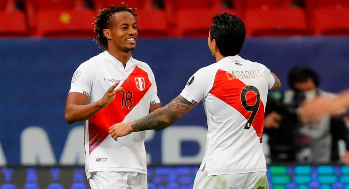 André Carrillo abrió la cuenta para Perú en el segundo tiempo. Foto: EFE