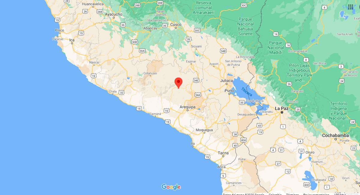 Arequipa registró un sismo este lunes 28 de junio. Foto: Google Maps
