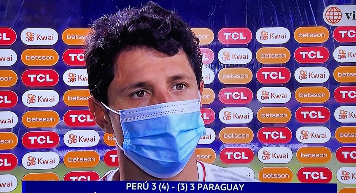 Gianluca Lapadula anotó doblete en el choque ante Paraguay. Foto: Captura DirecTV Sports