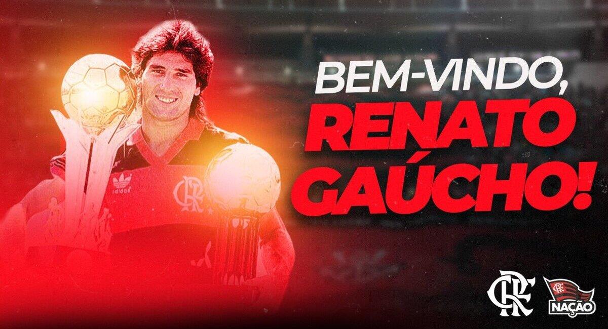 Renato Gaúcho, nuevo DT de Flamengo. Foto: @Flamengo