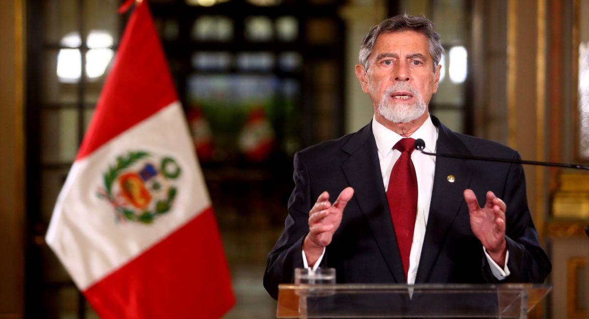 Francisco Sagasti, presidente del Perú. Foto: Andina