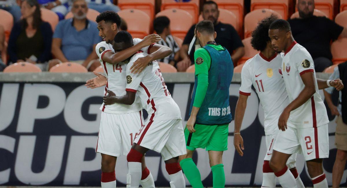 Qatar se midió ante Panamá en la Copa de Oro. Foto: EFE