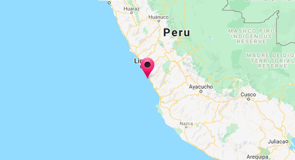 Sismo de 3.7 sacudió Cañete, Lima. Foto: Twitter @DHN_peru