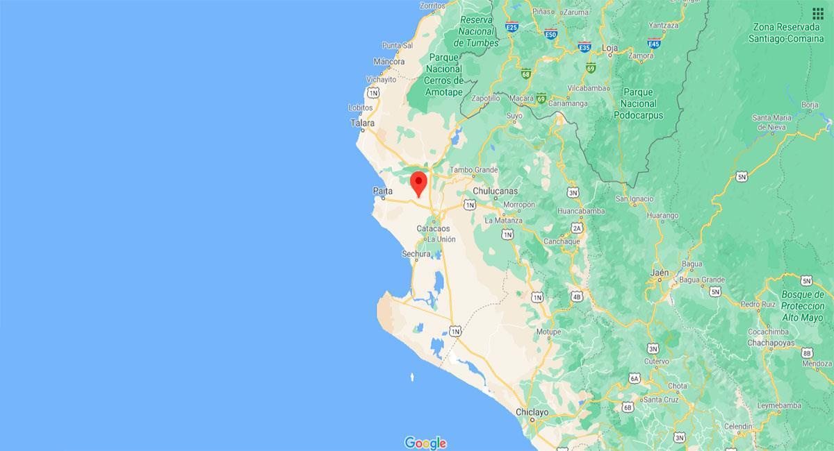 Sullana sigue siendo epicentro de temblores. Foto: Google Maps
