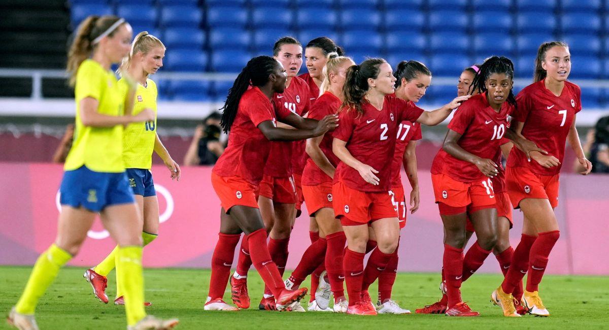Canadá se quedó con el oro en fútbol femenino de Tokio 2020. Foto: EFE