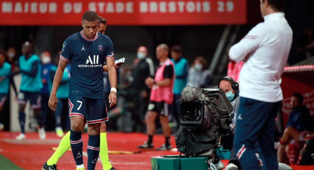 Kylian Mbappé busca su salida del PSG esta temporada. Foto: EFE