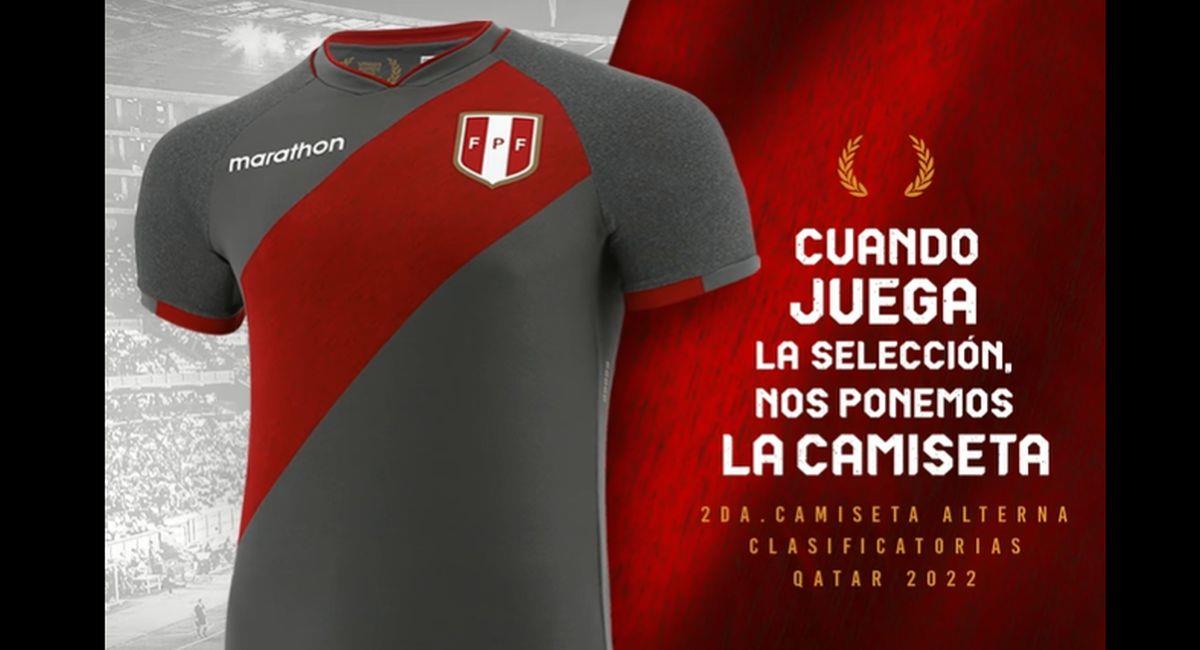 Nueva camiseta alterna de la Selección Peruana. Foto: Facebook Selección Peruana
