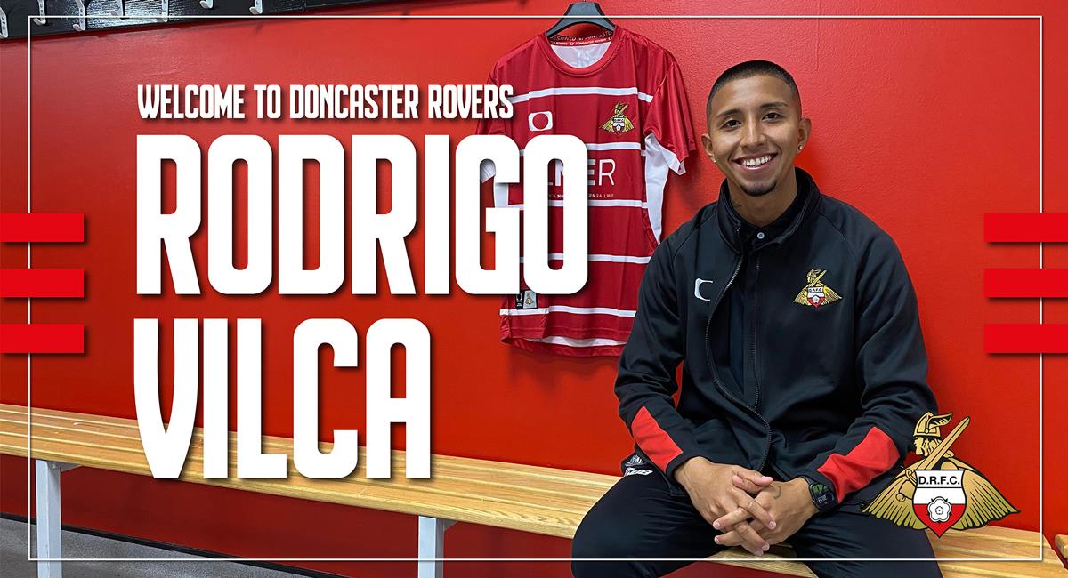 Rodrigo Vilca llega al Doncaster Rovers esta temporada 2021-22. Foto: Twitter @drfc_official