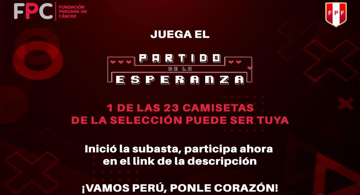 La Selección Peruana participará en una gran subasta. Foto: Cortesía