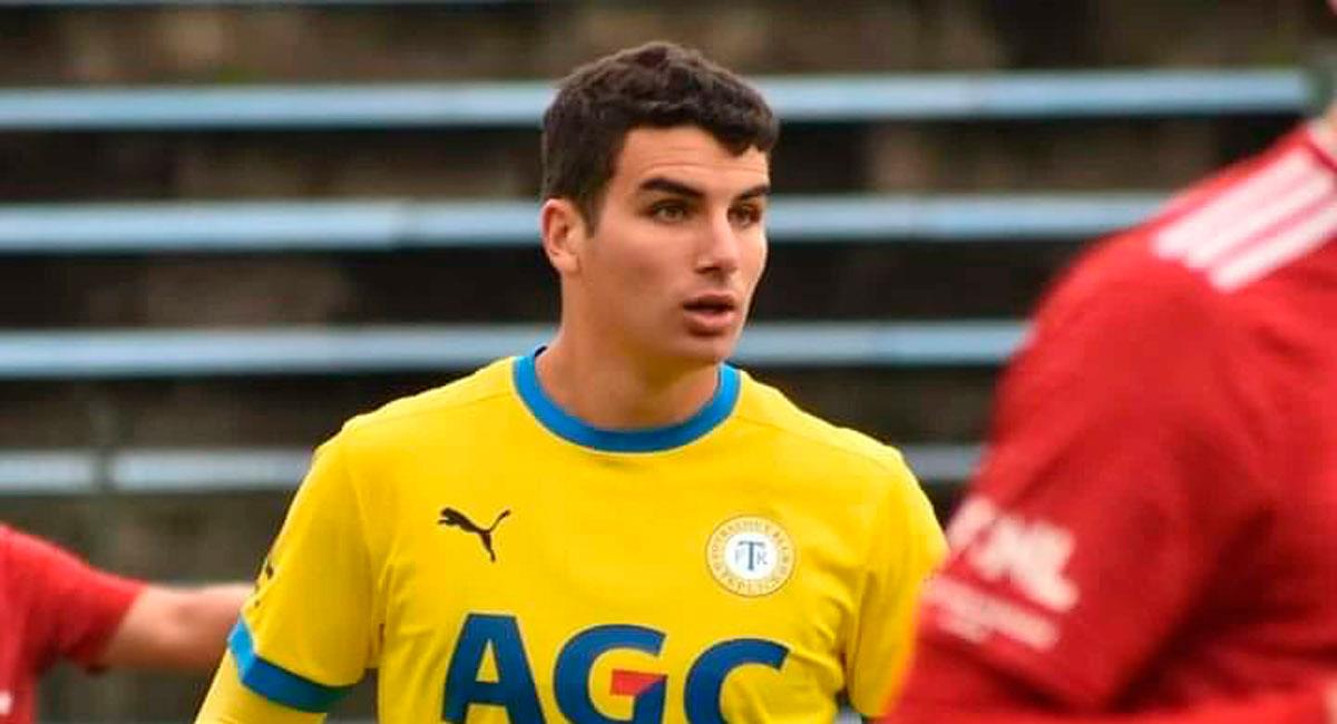 Matías Succar jugó en la derrota de FK Teplice. Foto: Twitter Captura