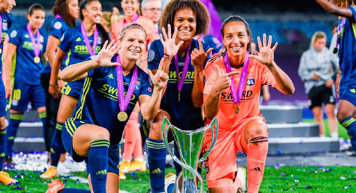 Olympique Lyon se alista para la Champions League Femenina. Foto: Twitter