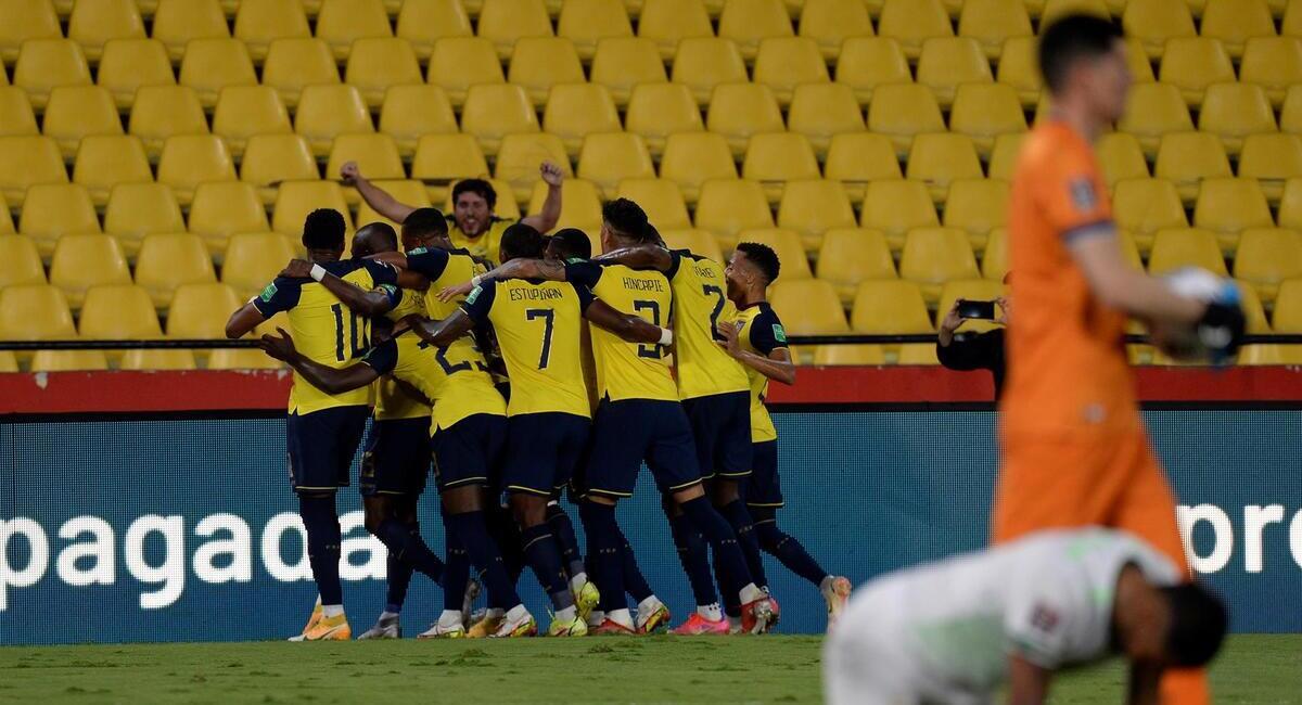 Ecuador goleó a Bolivia. Foto: EFE