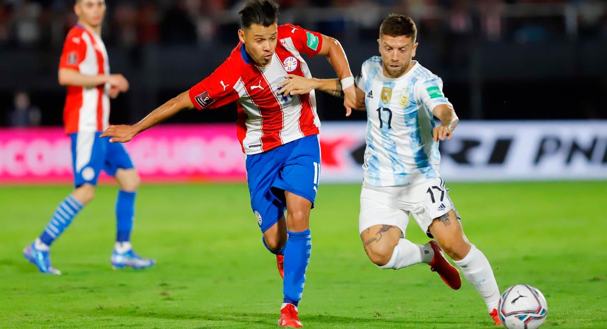 Paraguay y Argentina igualaron en Asunción. Foto: EFE
