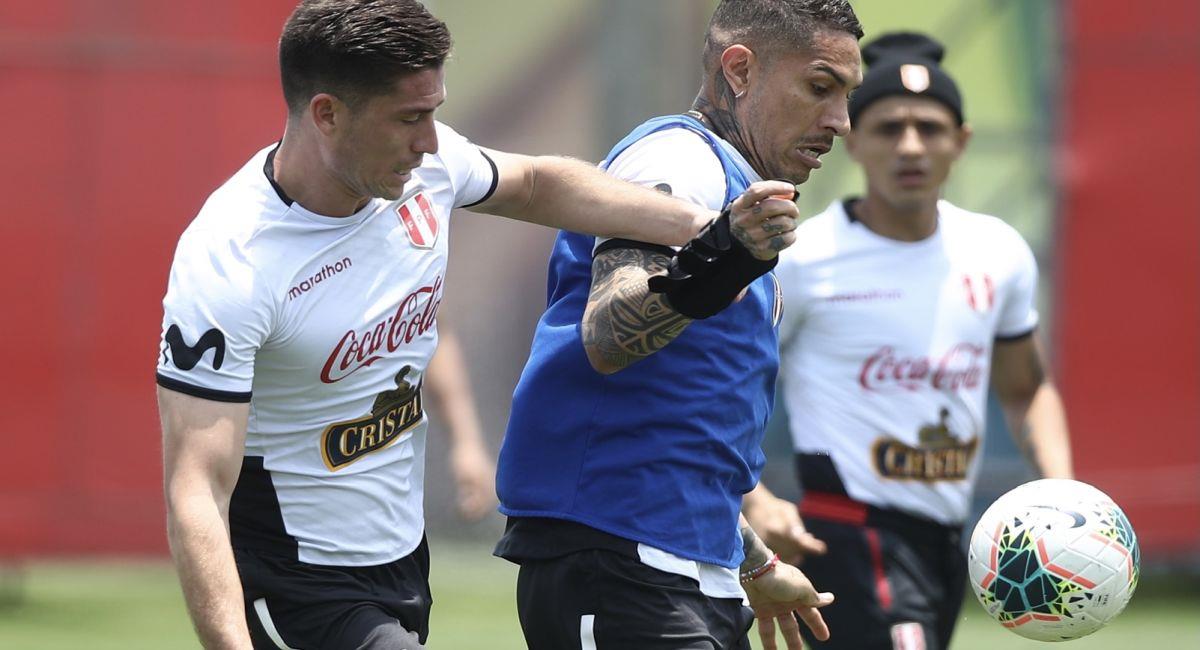 Perú ensayó previo a su duelo con Chile. Foto: FPF