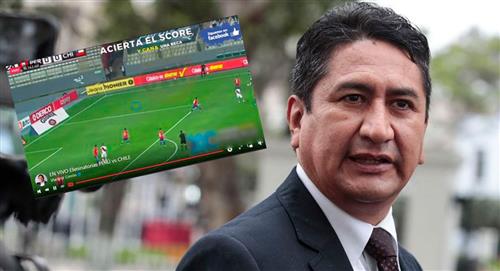 Cerrón realizó una transmisión prohibida del Perú vs Chile