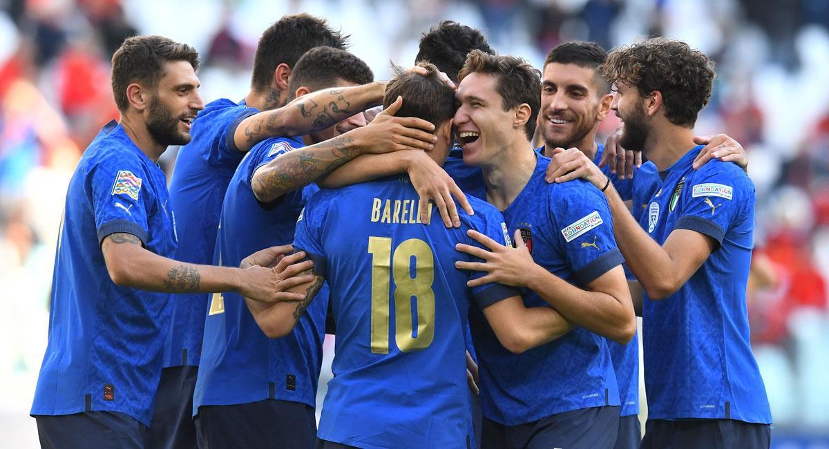 Italia se quedó con el tercer lugar de la Liga de Naciones. Foto: Twitter UEFA Nations League