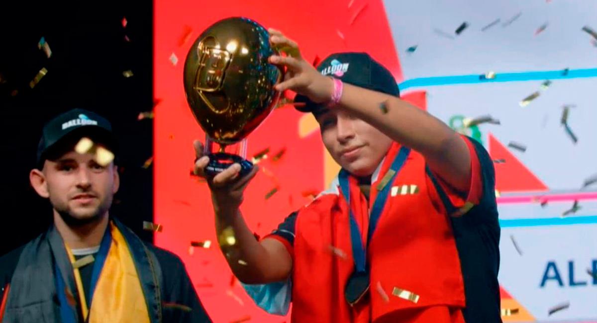 Francesco De la Cruz consiguió ser el campeón del mundial de globos. Foto: Andina