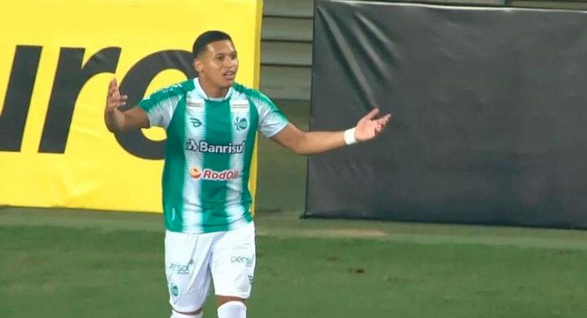 Fernando Pacheco jugó en el empate de Juventude. Foto: Twitter