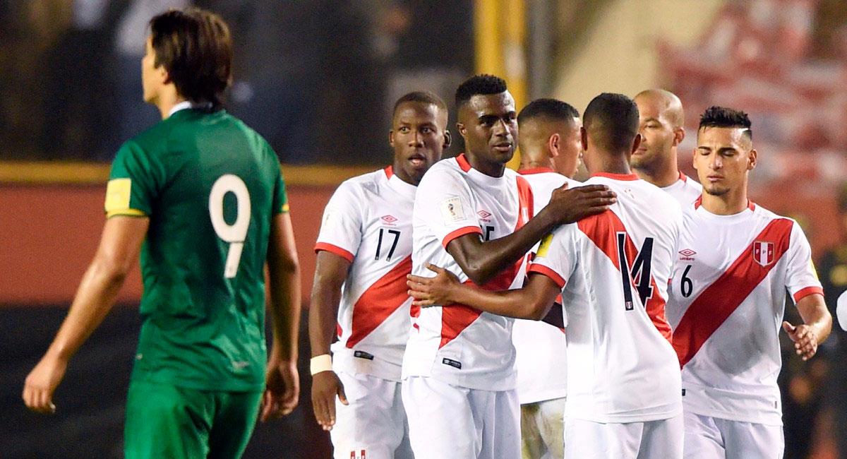 Perú en su último triunfo en Lima ante Bolivia. Foto: FPF