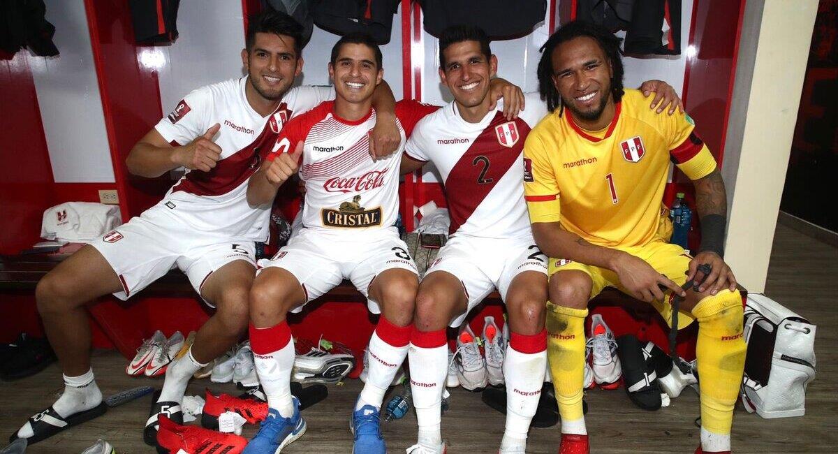 Gallese celebró el triunfo de Perú. Foto: FPF