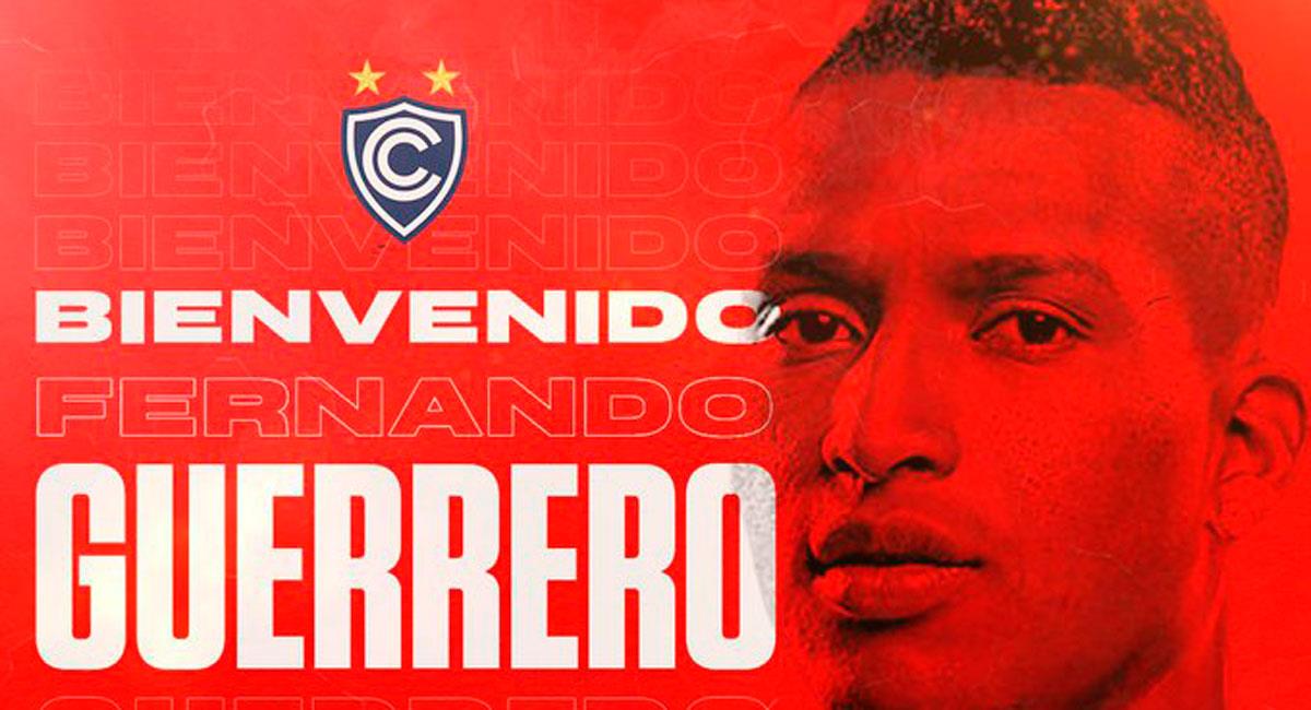 Ecuatoriano Fernando Guerrero jugará en Cienciano en el 2022. Foto: Twitter @Club_Cienciano