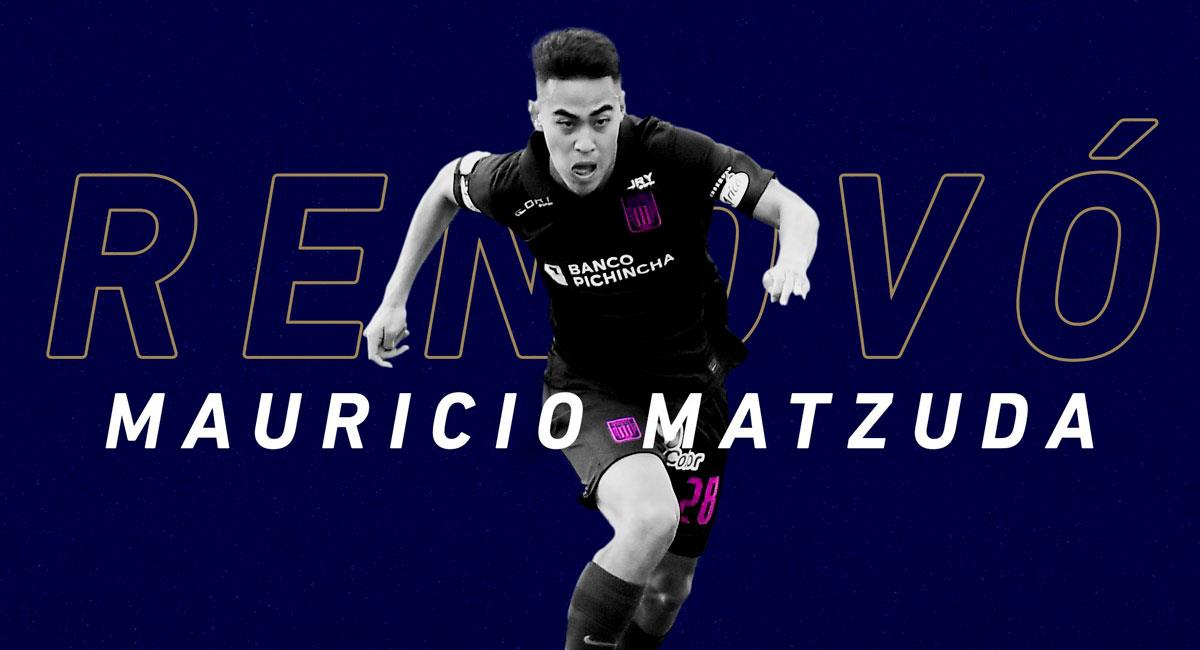 Alianza anunció la renovación de Mauricio Matzuda. Foto: Twitter @ClubALoficial