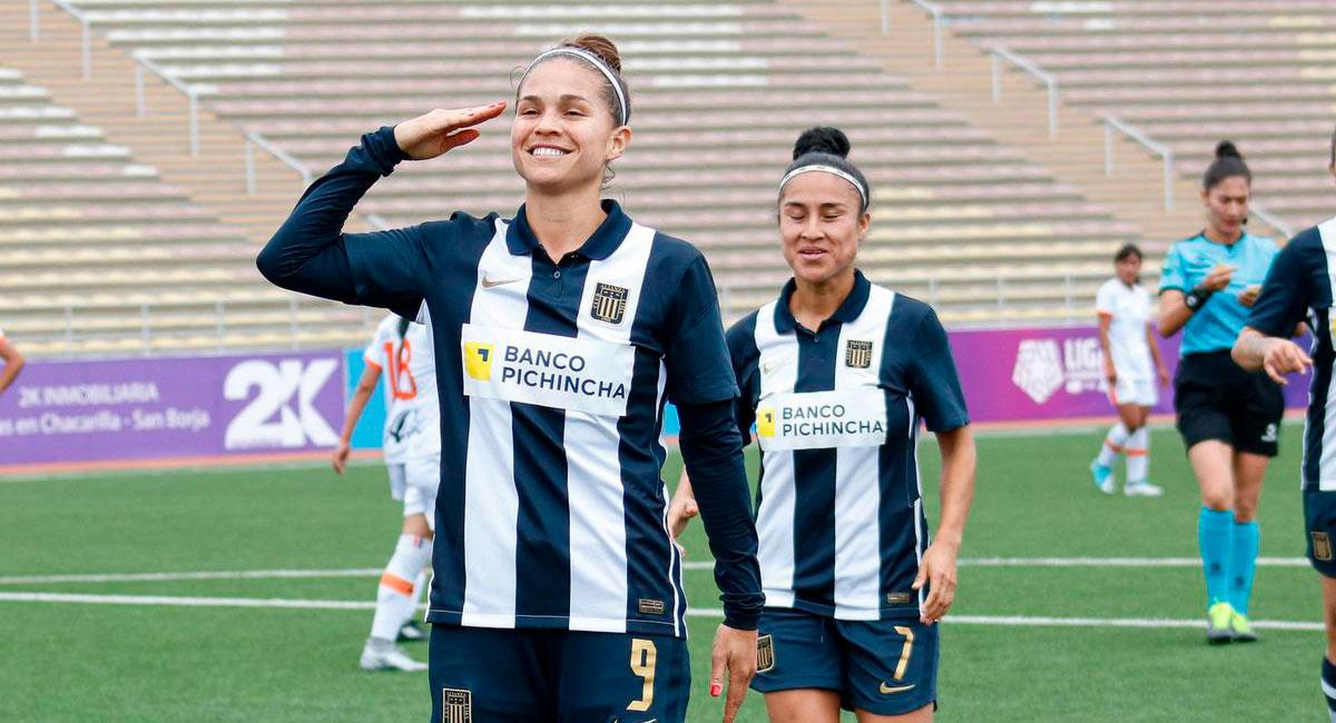 Adriana Lúcar, goleadora de Alianza Lima 2021. Foto: FPF