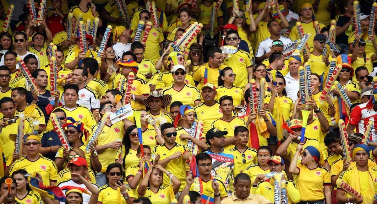 Hinchas de Colombia en el Metropolitano de Barranquilla. Foto: Colombia.com