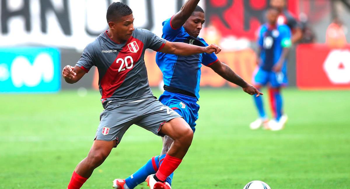 Edison Flores fue titular en amistoso contra Panamá. Foto: Twitter @SeleccionPeru