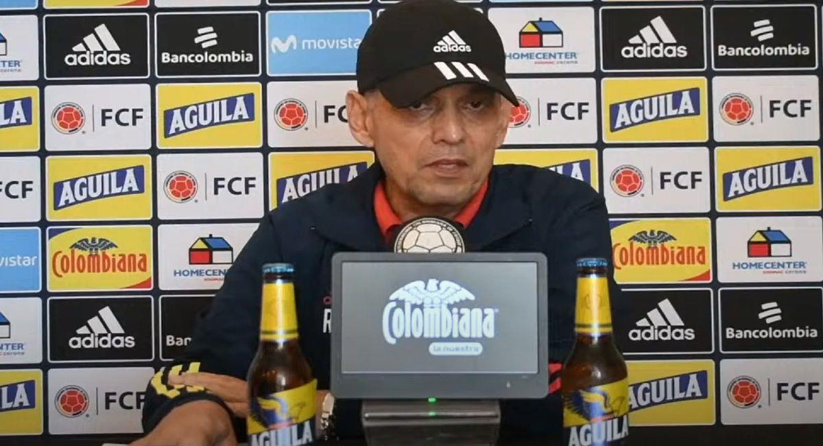 Reinaldo Rueda, entrenador de Colombia. Foto: Captura YouTube