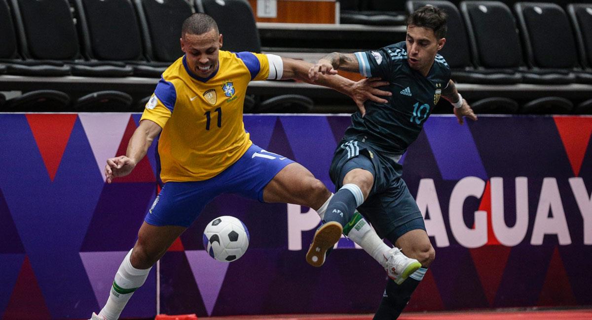 Argentina eliminó a Brasil de la Copa América de Futsal 2022. Foto: Twitter @CopaAmerica