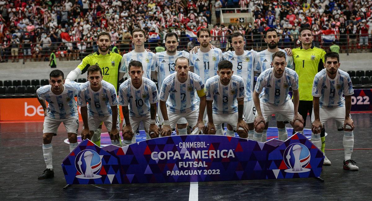 Argentina, campeón de la Copa América de Futsal 2022. Foto: Twitter @Argentina