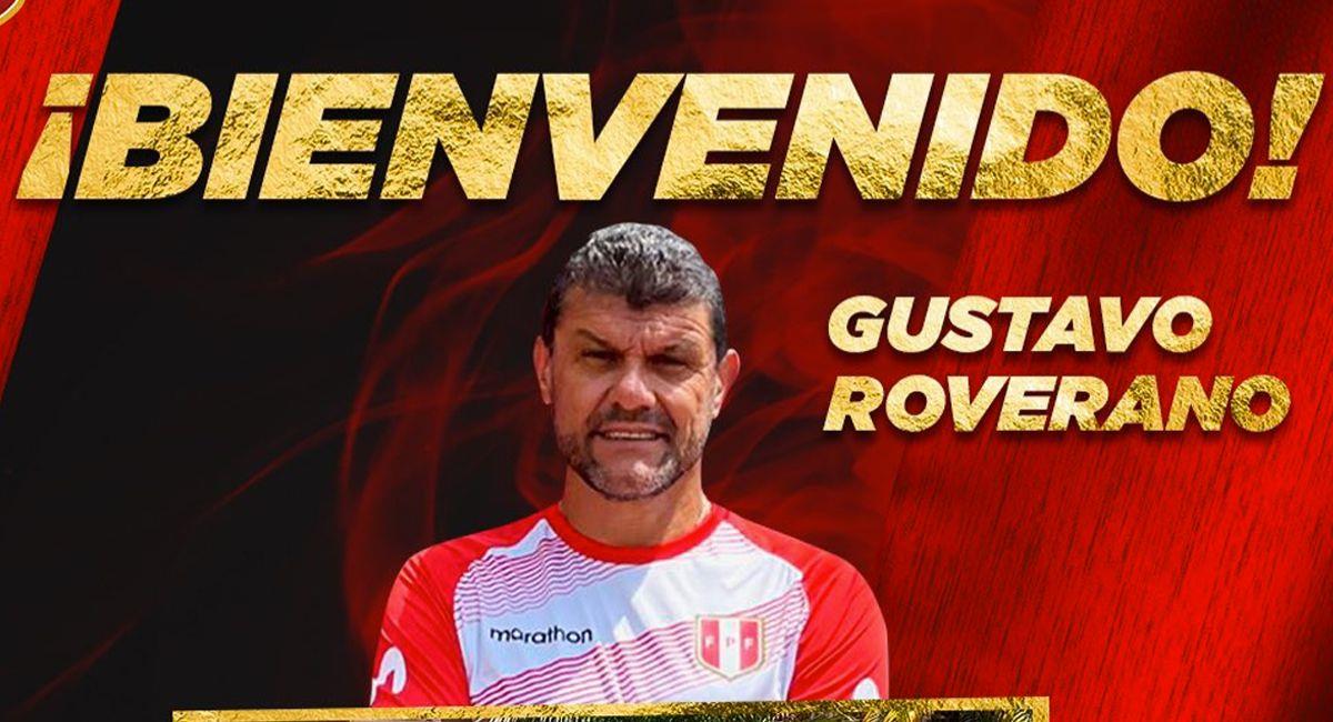 Gustavo Roverano, entrenador de la Selección Peruana Sub 20. Foto: Facebook FPF