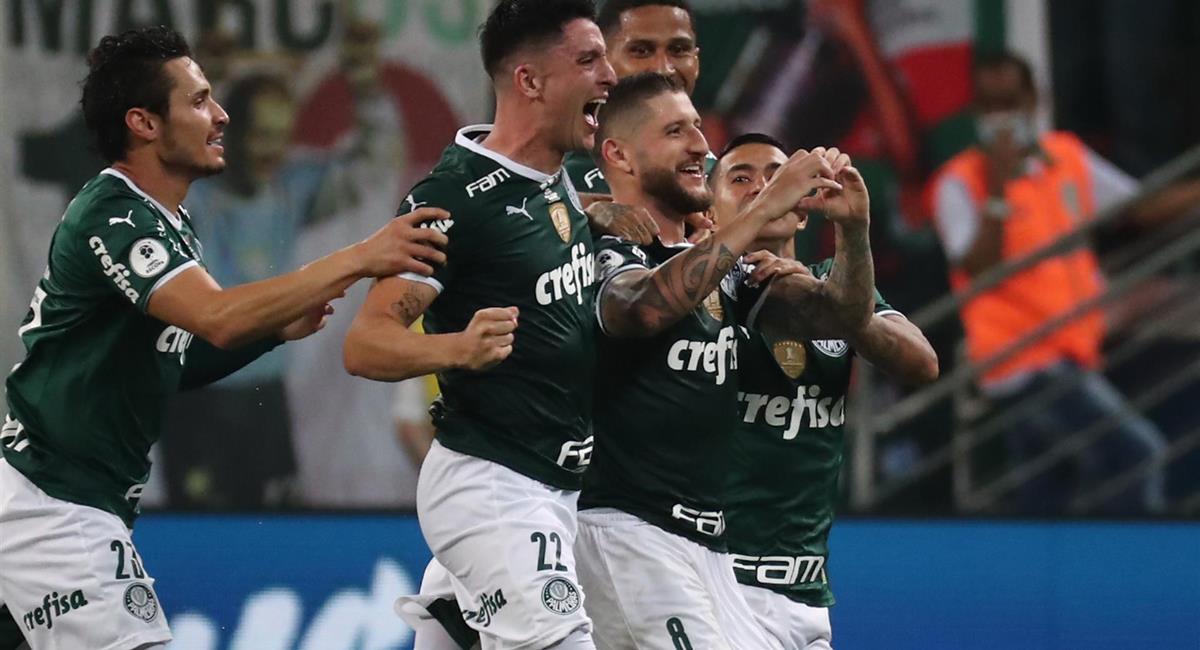Zé Rafael abrió la cuenta para Palmeiras. Foto: EFE