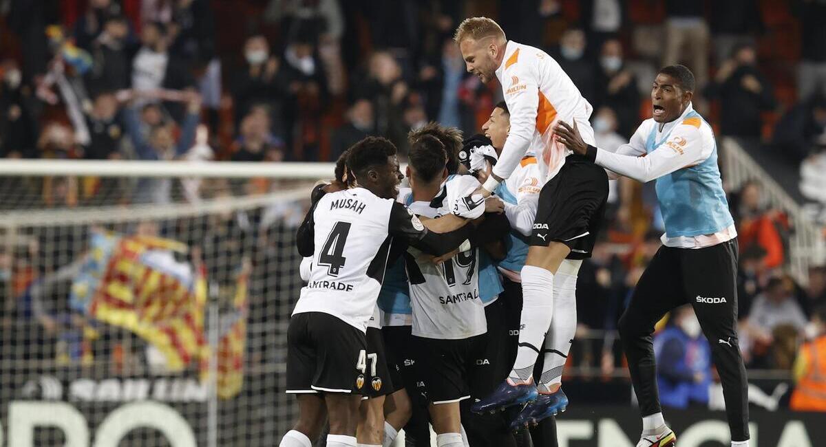 Valencia accedió a la final de la Copa del Rey. Foto: EFE
