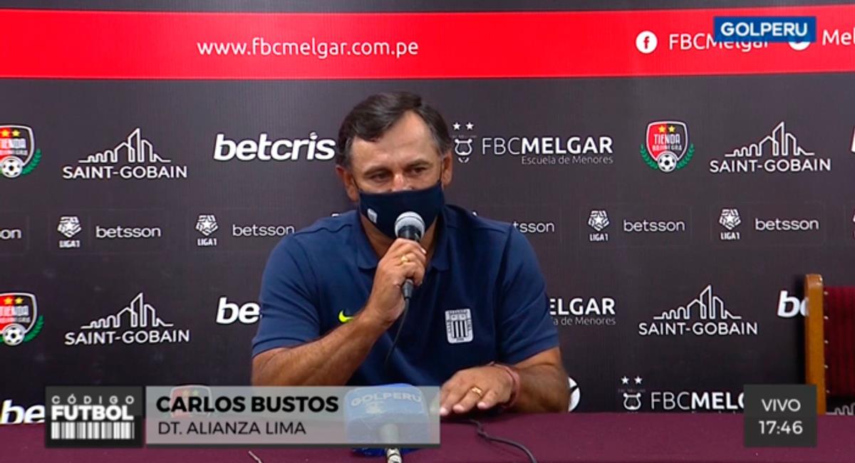 Carlos Bustos habló del momento de Alianza Lima. Foto: Twitter @GOLPERUoficial